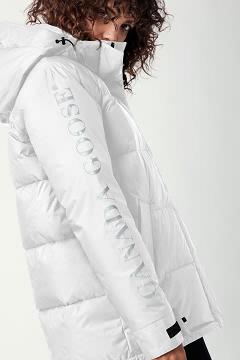 Chamarras Canada Goose Mujer México - Approach Abrigos Blancos TC3079128